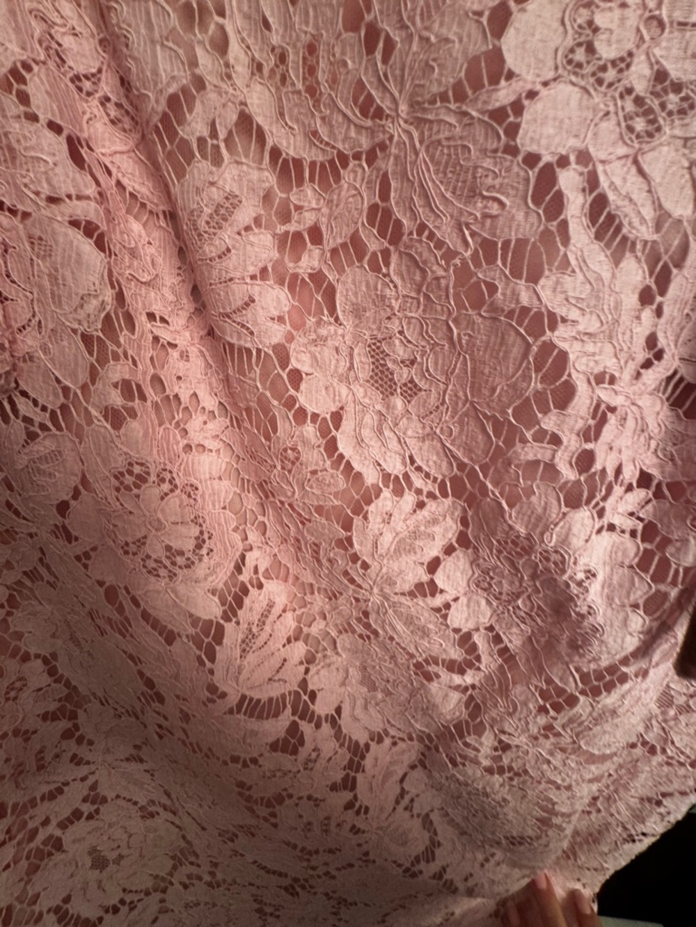 Valentino Garavani Blush Pink Lace Mini Dress - Picture 5 of 10